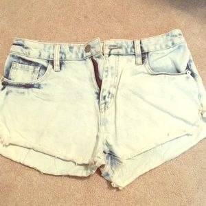 White washed shorts